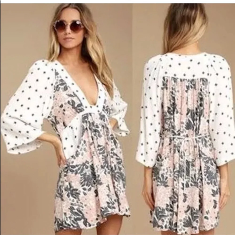 Free People Taulla mixed pattern dress